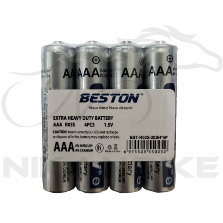 باتری نیم قلمی AAA بیستون مدل RO35 1.5V - بسته دو عددی