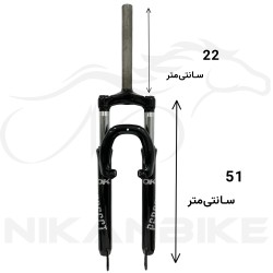 دوشاخ کمکدار دوچرخه زوم سایز 27.5  مدلZOOM 389 قفل شو (اورسایز)