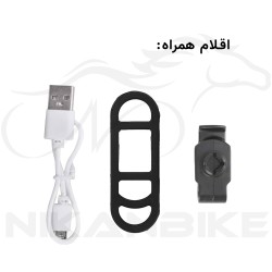 چراغ پلیسی دوچرخه مدل AS1010 (شارژی)