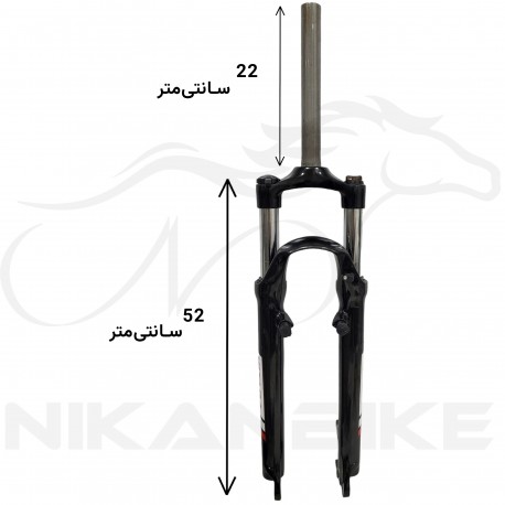 دوشاخ کمکدار دوچرخه ویتارا سایز 29 (اورسایز) مدل قفل شو تمام آلومینیومی