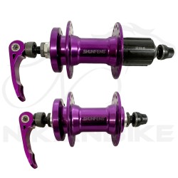 توپی جلو و عقب ضامندار دوچرخه اوکی مدل 36 سوراخ کشویی دیسکی 6 پیچ بلبرینگی (آلومینیومی) - بسته دو عددی