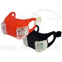 چراغ جلو و عقب ژله ای دوچرخه مدل پلیسی - پک 2 عددی