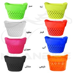 سبد دوچرخه مدل حصیری کوچک پلاستیکی (بدون بست)