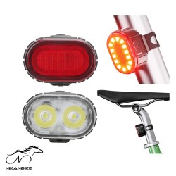 روشنایی چراغ جلو و عقب دوچرخه مدل 078 شارژی