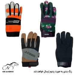دستکش تمام انگشتی دوچرخه مدل رندوم - پک 2 عددی