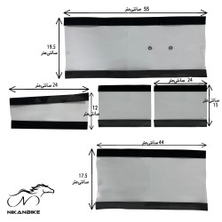 کاور تنه دوچرخه مدل شیشه ای