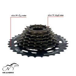 خودرو 7 سرعته دوچرخه شیمانو مدل 34-14 SHIMANO MF-TZ500-7