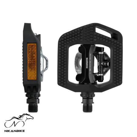 رکاب قفل شو و ساده دو طرفه دوچرخه شیمانو مدل  SHIMANO DEORE LX PD-T421