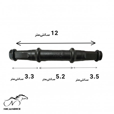 میل تنه چهارگوش دوچرخه اوکی مدل پیچ خور A