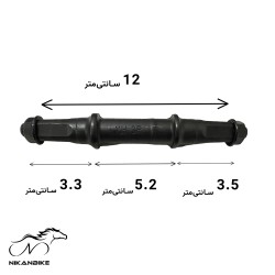 میل تنه چهارگوش دوچرخه اوکی مدل مهره خور A