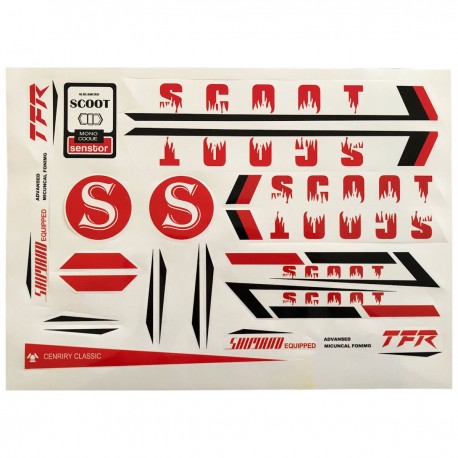 استیکر دوچرخه مدل Scoot