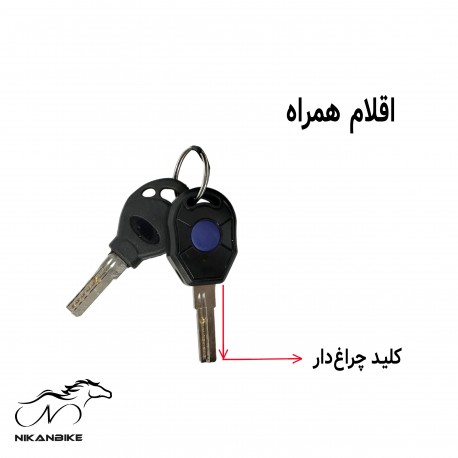 قفل دوچرخه کلیدی رویال 1800-22 مدل سر آلومینیومی