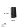کپسول روکش ترمز دوچرخه مدل پلاستیکی- بسته 100 عددی