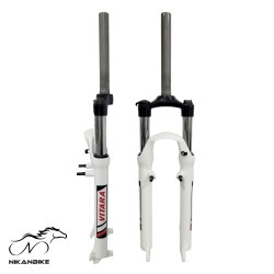 دوشاخ کمکدار دوچرخه ویتارا سایز 27.5 (اورسایز) مدل قفل شو تمام آلومینیومی A