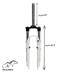 دوشاخ کمکدار دوچرخه ویتارا سایز 27.5 (اورسایز) مدل قفل شو تمام آلومینیومی A
