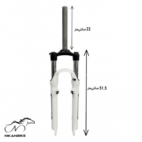 دوشاخ کمکدار دوچرخه ویتارا سایز 27.5 (اورسایز) مدل قفل شو تمام آلومینیومی A