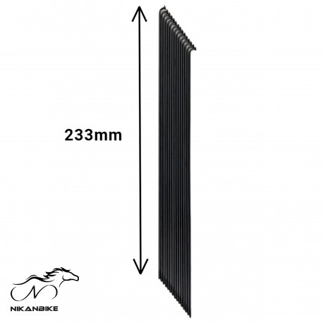 پره دوچرخه سايز 26 طول 256mm بسته 72 عددی