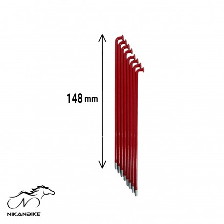 پره ضخیم دوچرخه سايز 16 طول 143mm - پک 72 عددی