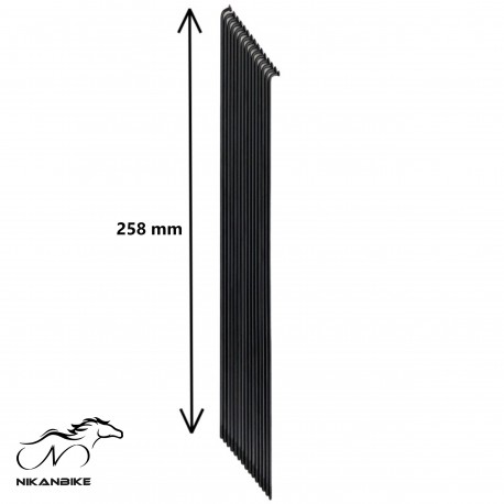 پره دوچرخه سايز 26 طول 258mm بسته 72 عددی