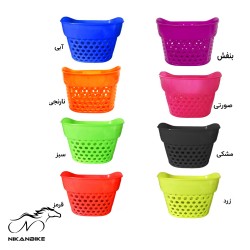 سبد دوچرخه مدل حصیری بزرگ پلاستیکی (بدون بست)