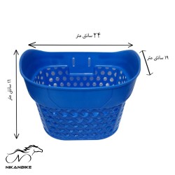 سبد دوچرخه مدل حصیری بزرگ پلاستیکی (بدون بست)