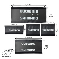 کاور تنه دوچرخه مدل SHIMANO طرح چرم - بسته 5 عددی