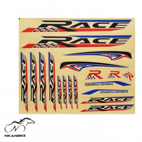 ‌ استیکر دوچرخه مدل Race