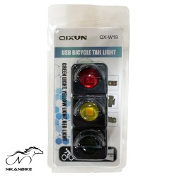 چراغ راهنمایی دوچرخه مدل QX-W19 (شارژی)