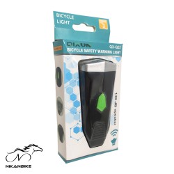 چراغ جلو دوچرخه مدل QX-Q25 بوق دار شارژی