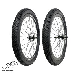 طوقه جلو و عقب دوچرخه با لاستیک و تیوپ سایز 27.5 - پک دو عددی