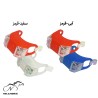 چراغ جلو و عقب ژله ای دوچرخه مدل پلیسی - پک 2 عددی