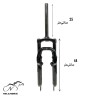 دوشاخ کمکدار دوچرخه اوکی سایز 24 مدلA (اورسایز)