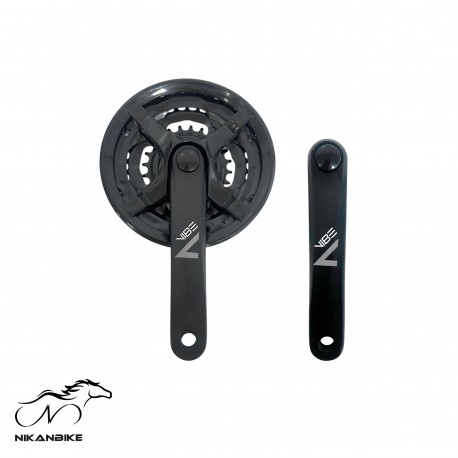 طبق قامه دوچرخه وایب مدل آلومینیومی 160v2 3sp 42T - پک 2 عددی