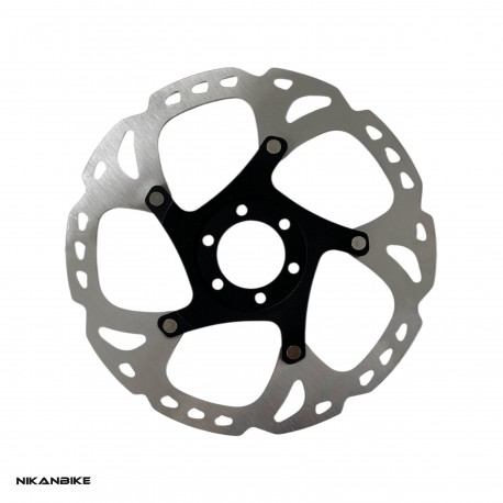 روتور دیسک دوچرخه شیمانو مدل 6 پیچ Shimano Deore XT SM RT86 180mm
