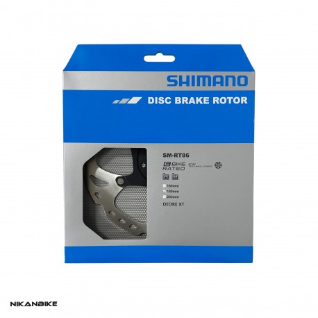 روتور دیسک دوچرخه شیمانو مدل 6 پیچ Shimano Deore XT SM RT86 180mm