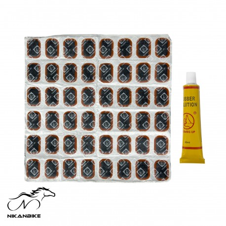 چسب و وصله پنچرگیری دوچرخه مدل 48 تایی