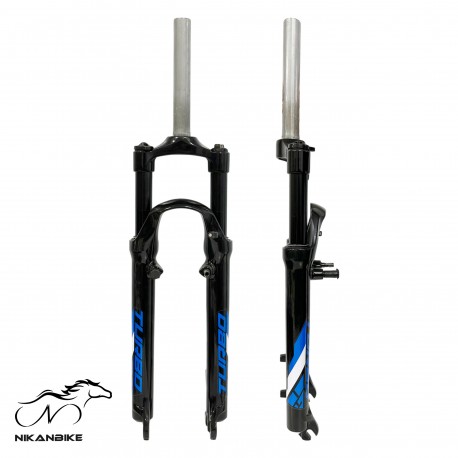 دوشاخ کمکداردوچرخه سایز 27.5 (اورسایز) مدل قفل شو سر آلومینیومی