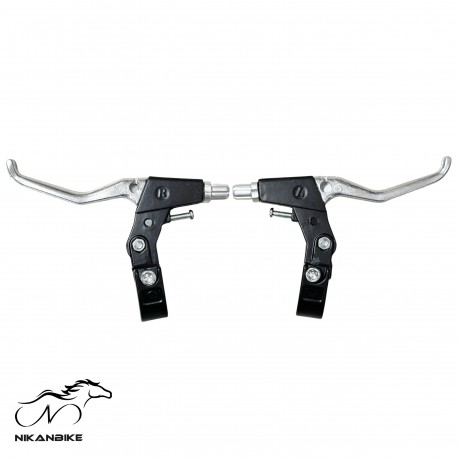 كت ترمز دوچرخه مدل ويبريك آلومينيومي - بسته 2 عددي رنگ:مشكي