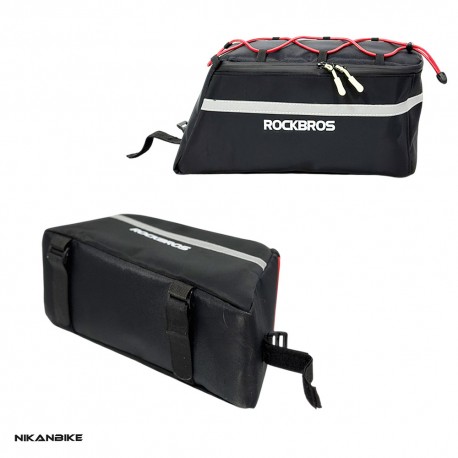 کیف ترکبند دوچرخه مدل ROCKBROSبا نوار شبرنگ ایمنی