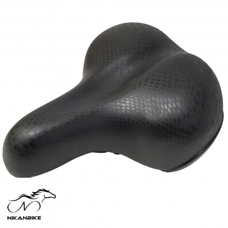 زین دوچرخه مدل پهن پوست ماری