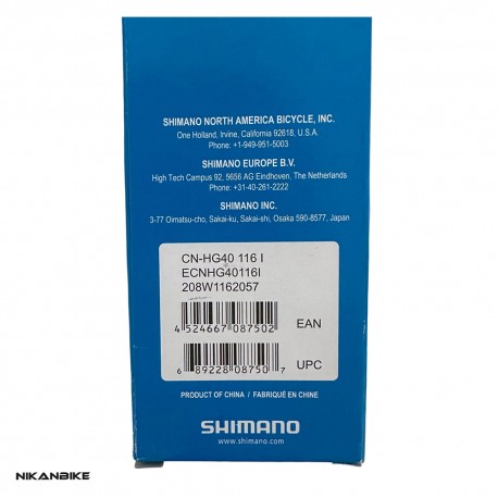 زنجیر دوچرخه شیمانو Shimano CN-HG40 6,7,8SP 116L