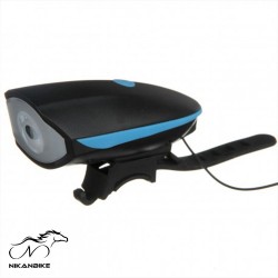 چراغ جلو با بوق دوچرخه (شارژی)