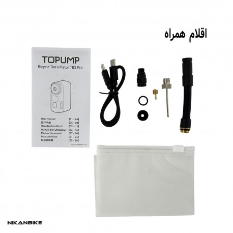 پمپ باد دوچرخه تاپ پمپ مدل درجه دار TB2 PRO