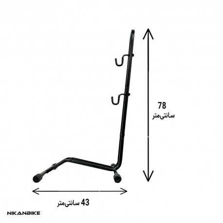 استند نگهدارنده دوچرخه مدل زمینی با قلاب تعمیر