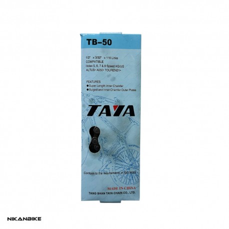 زنجیر دوچرخه دنده دار تایا 6/7/8 سرعته مدل TB-50