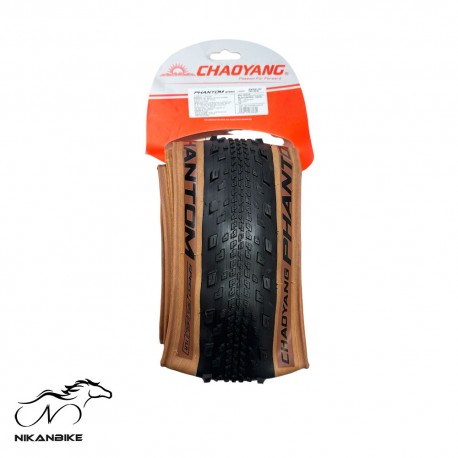 لاستیک دوچرخه تاشو چائویانگ سایز 29x2.30 مدل H-5233-TR دور کرم (تیوبلس)