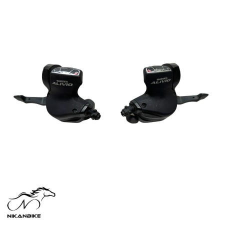 دسته دنده شیفتر دوچرخه شیمانو 24 سرعته مدل SHIMANO ALIVIO SL-M410 3x8sp - پک 2 عددی