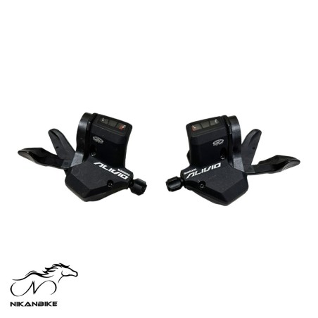 دسته دنده شیفتر دوچرخه شیمانو 27 سرعته مدل SHIMANO ALIVIO SL-M430 3x9sp - پک 2 عددی