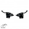 دسته دنده کلاجدار دوچرخه شیمانو 24 سرعته مدل SHIMANO ALIVIO ST-M410 3x8sp خفاشی - پک دو عددی
