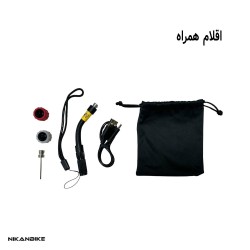 پمپ باد COOSPO AP-B1 درجه‌دار | پمپ برقی دوچرخه 120 PSI | نیکان بایک